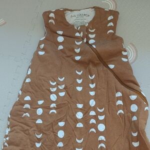 Loulipop Brown and White Sleeveless Dress